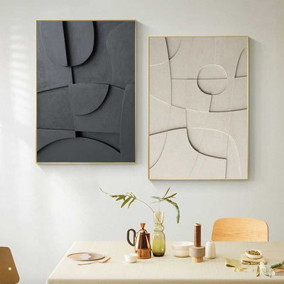 Geometrische Kontur Kunstkollektion Kunstwerk
