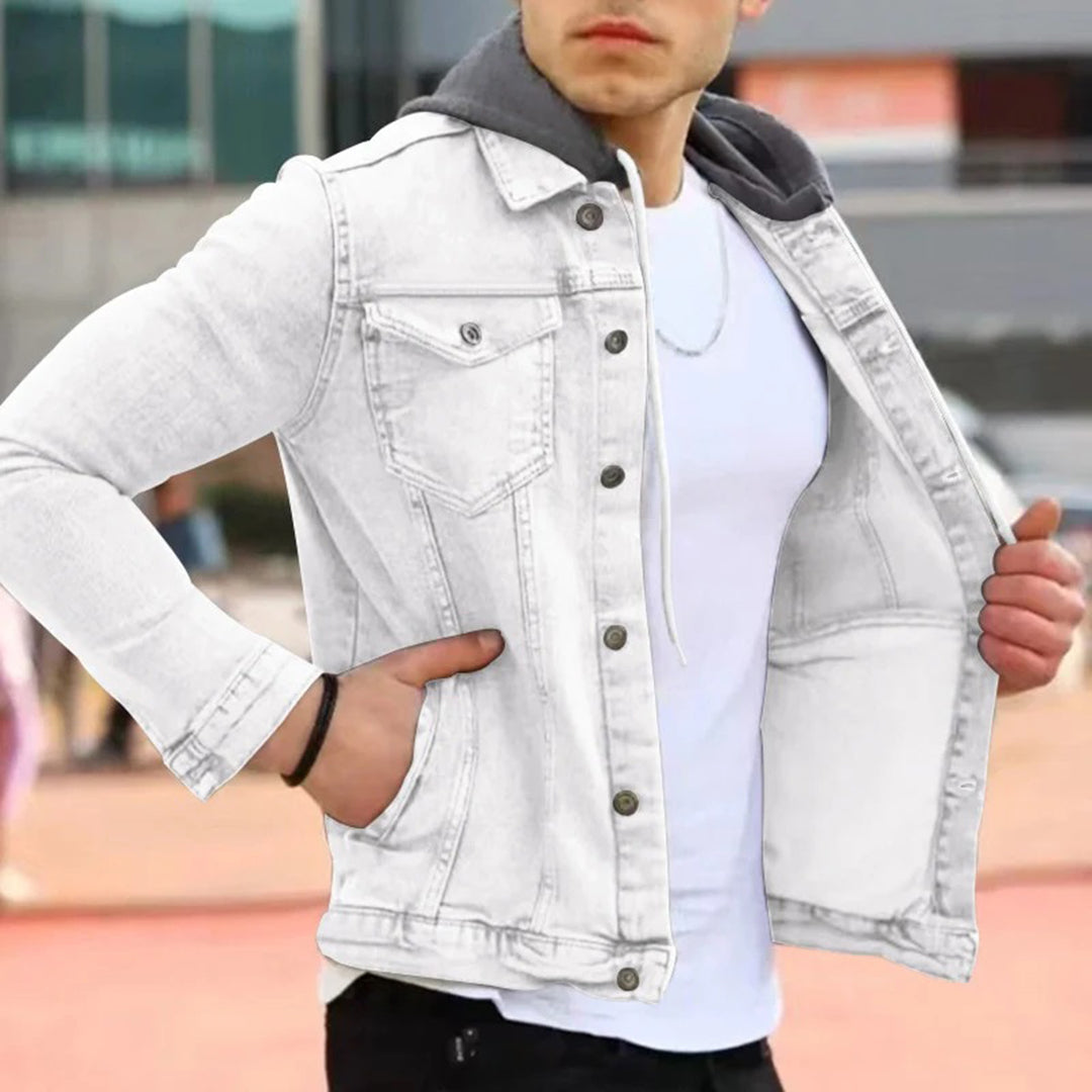 RAYANE - Denim-Shirt mit Kapuze