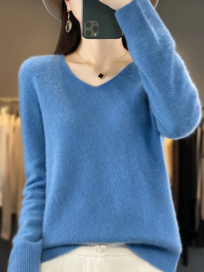 Shirt mit V-Ausschnitt wie Vera