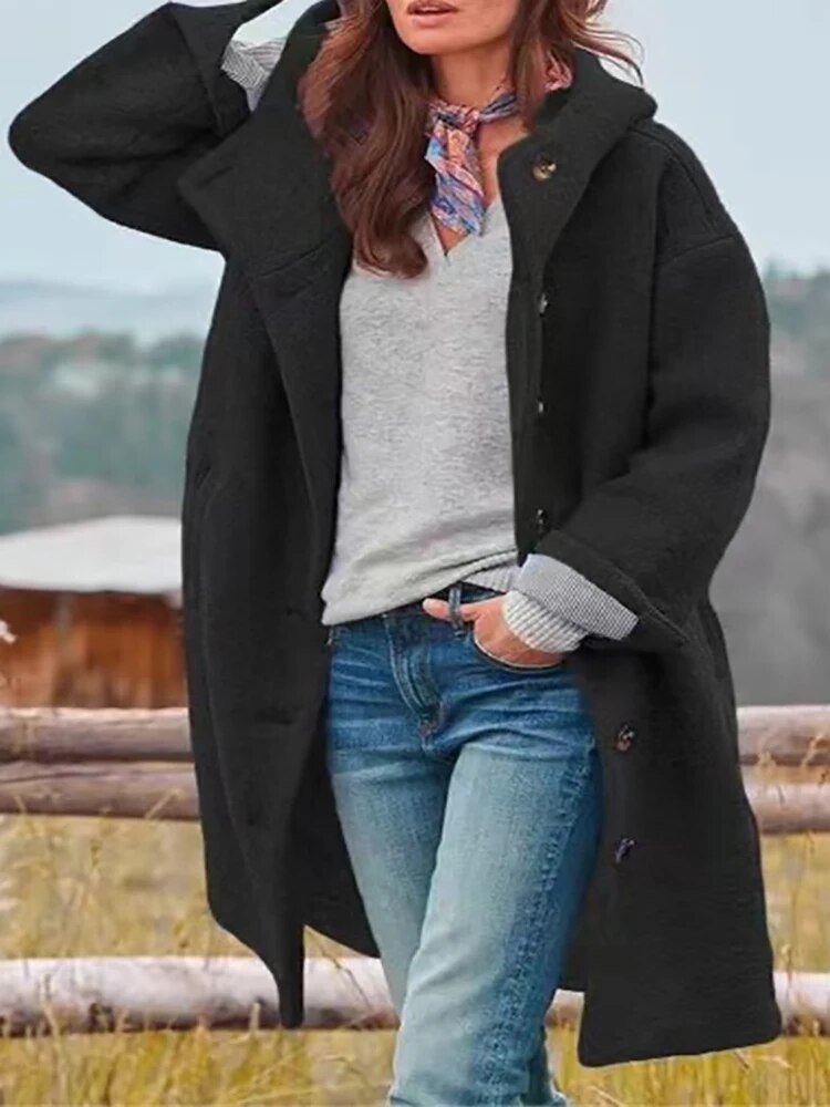 Entspannte Fleecejacke mit flauschigem Fell