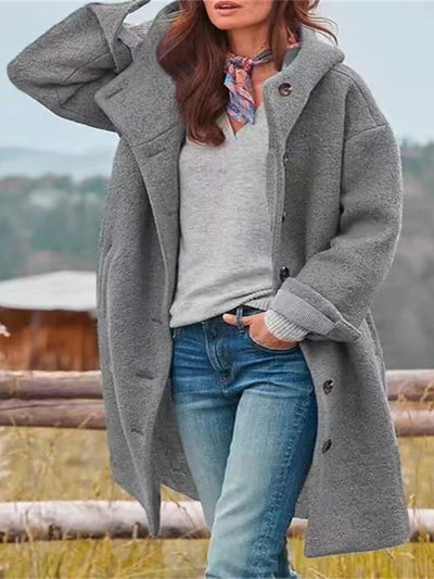 Entspannte Fleecejacke mit flauschigem Fell