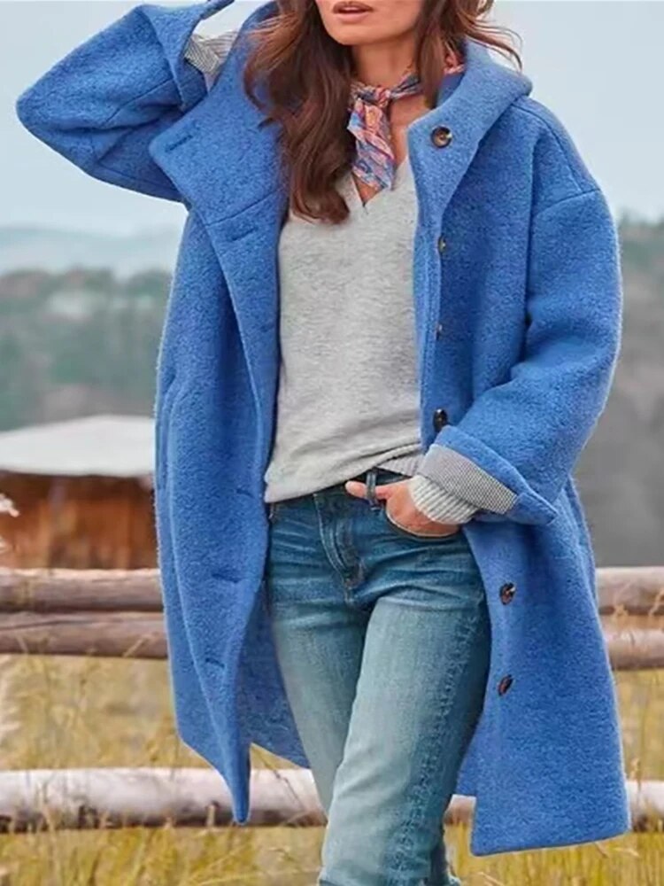 Entspannte Fleecejacke mit flauschigem Fell