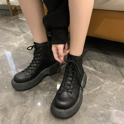 Betty – Modische Schnürstiefeletten für Damen aus Premium-Veganleder