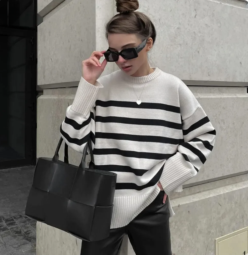 Gestreifter Pullover