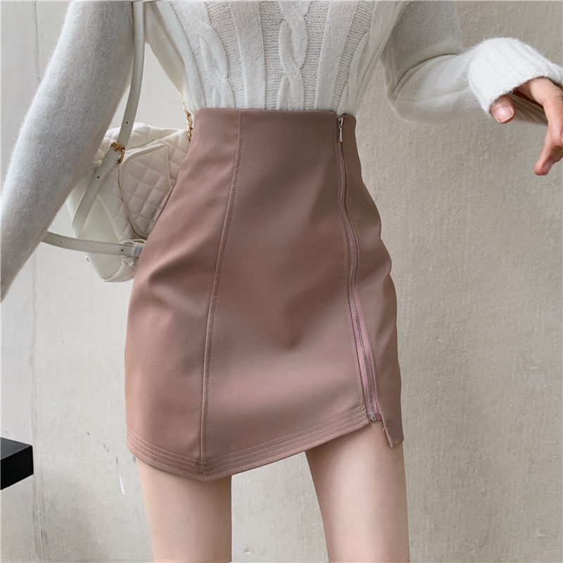 Lydia – Temperament-Rock aus veganem Leder mit hohem Bund