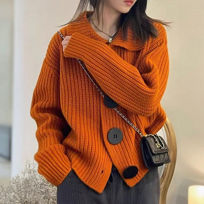 Locker lässige Strickjacke für den Winter