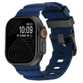 Blaues Armband - Schwarze Schließe