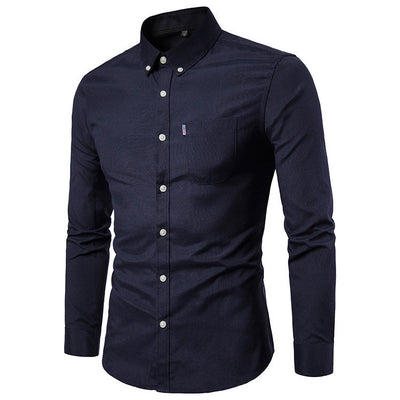 Brendan – Slim Fit Herrenhemd mit langen Ärmeln