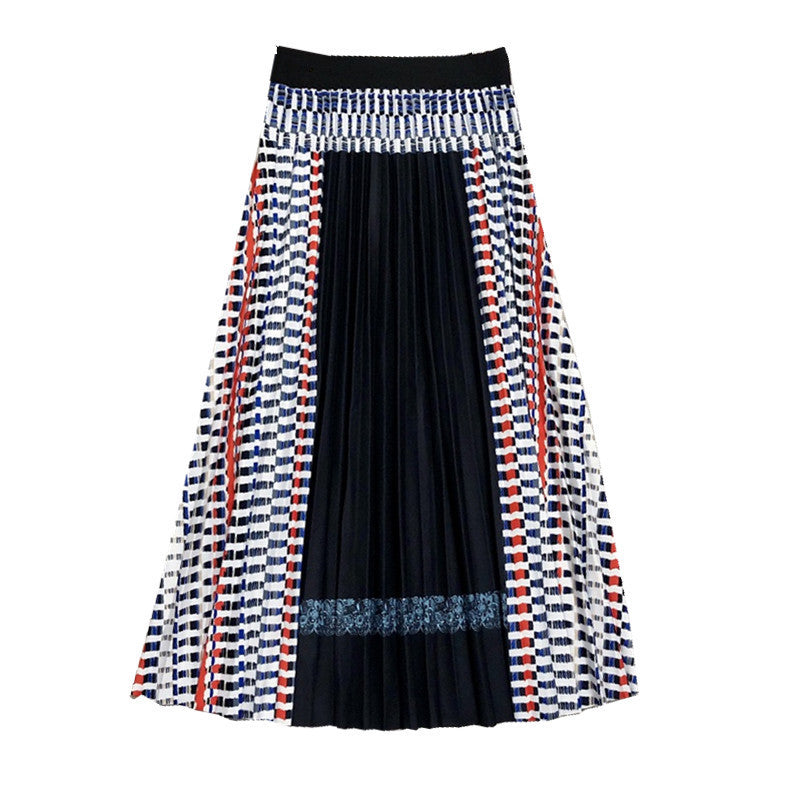 Susan – Bohemian Faltenrock mit Karomuster