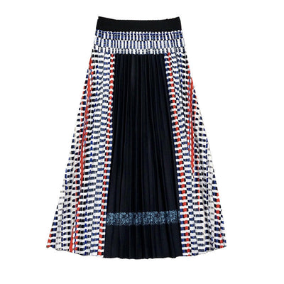 Susan – Bohemian Faltenrock mit Karomuster