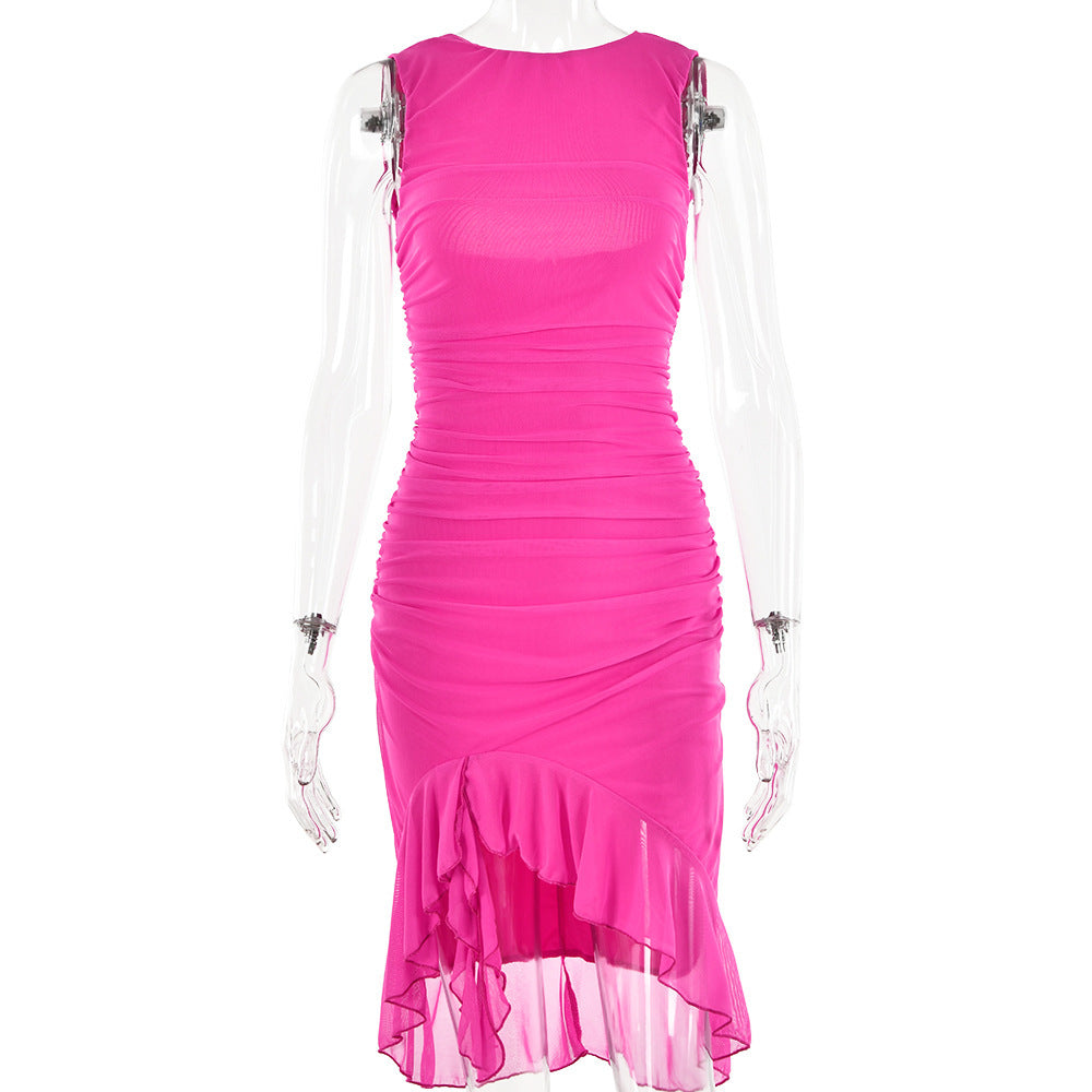 Esme – Schmaler ärmelloser Party-Club-Kleid