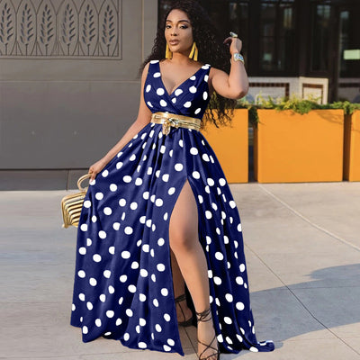 Anna – Sexy Partykleid mit Gürtel in Übergröße