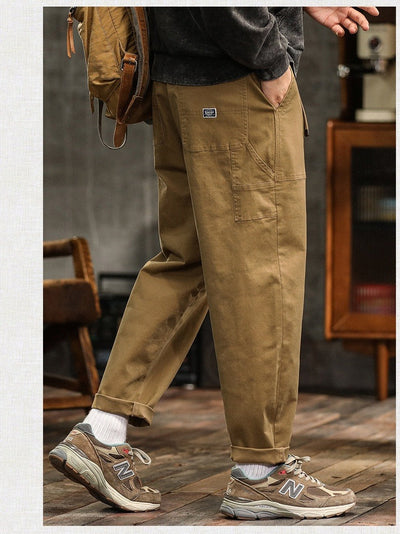 Freizeithose für Herren aus strapazierfähiger Baumwolle, gerade, im Cargo-Stil - Marcos
