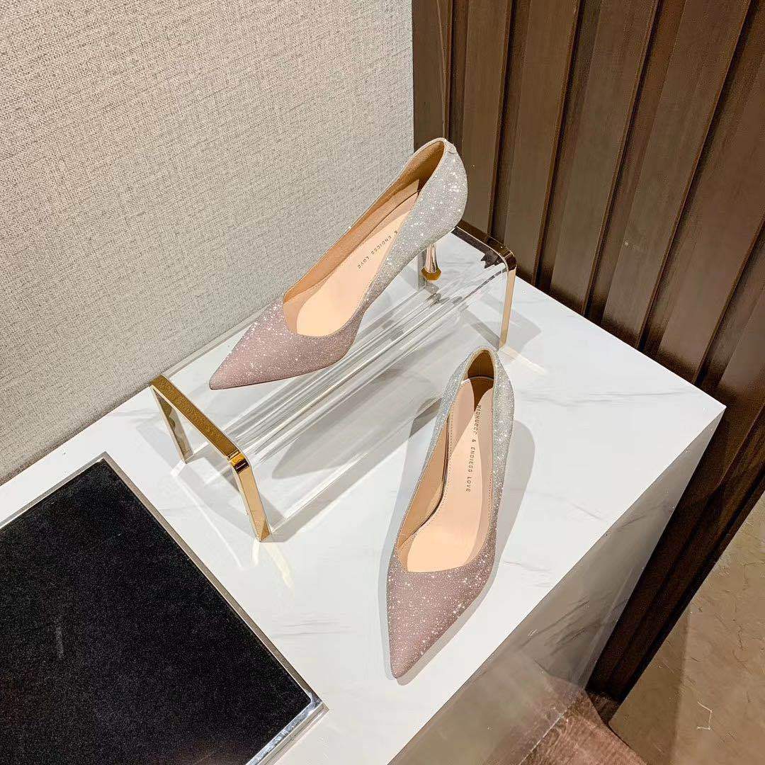 Imogen – Kristall Stilettos mit Spitzem Zeh