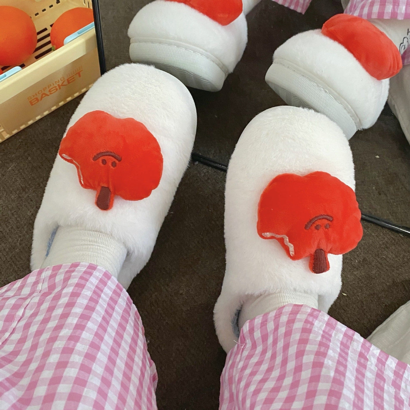 Francesca – Niedliche Plüsch-Hausschuhe aus Fleece für Damen