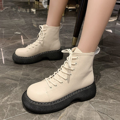 Betty – Modische Schnürstiefeletten für Damen aus Premium-Veganleder