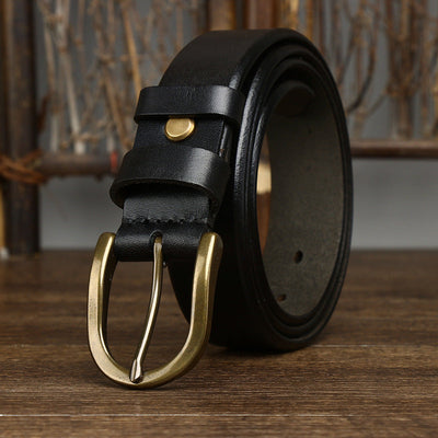 Premium Herren Klassischer Leder Gürtel