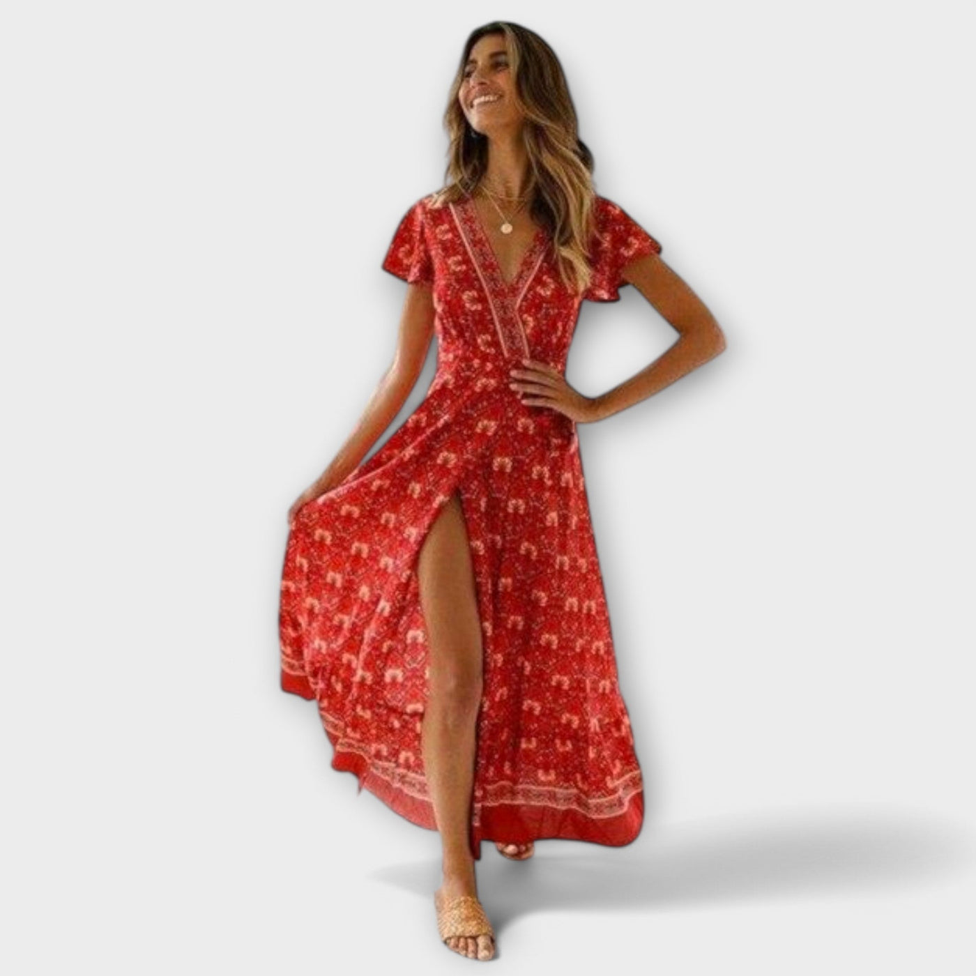 Briony - Boho Midi-Kleid