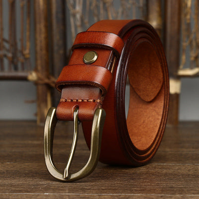 Premium Herren Klassischer Leder Gürtel