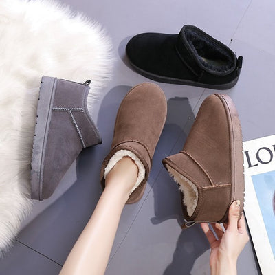 Brenda – Dicke Plüschstiefel für Damen