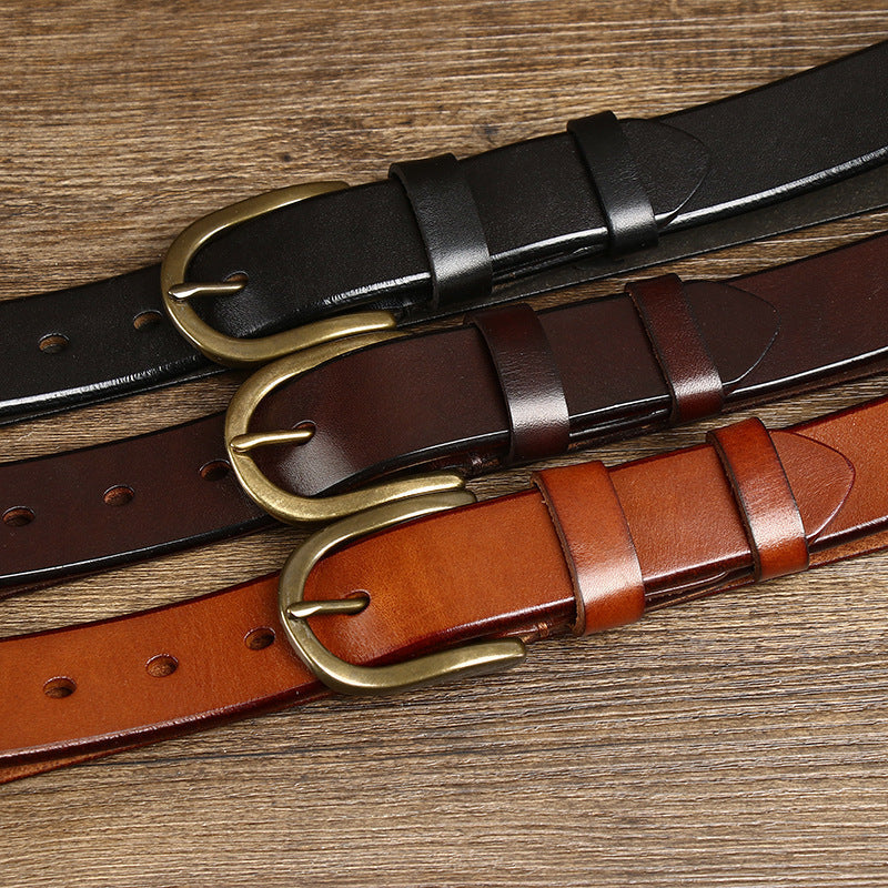Premium Herren Klassischer Leder Gürtel