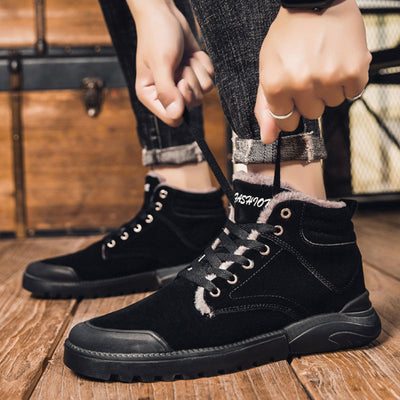 Spencer – Warme Herrenstiefeletten mit Plüschfutter
