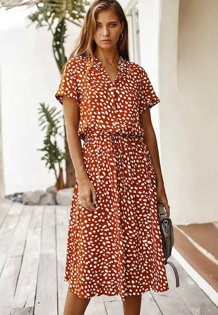 Edith - V-neck Dress