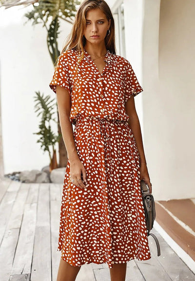 Edith - V-neck Dress