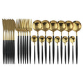 24 Teile Schwarz-Gold