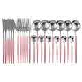 24 Teile Pink-Silber