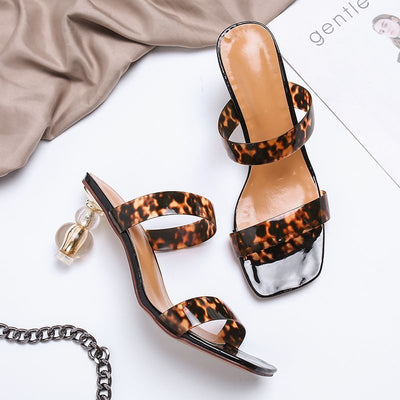 Francesca – High Heels mit Profilabsatz und Leopardenmuster