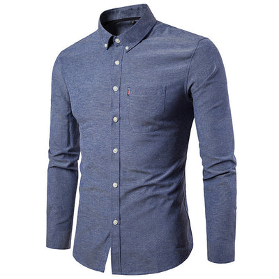 Brendan – Slim Fit Herrenhemd mit langen Ärmeln