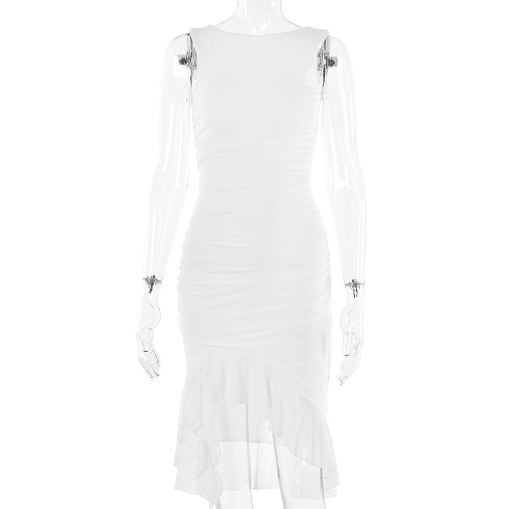 Esme – Schmaler ärmelloser Party-Club-Kleid