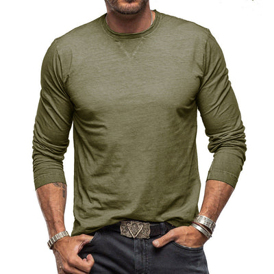 Langes warmes Baumwoll-T-Shirt für Männer