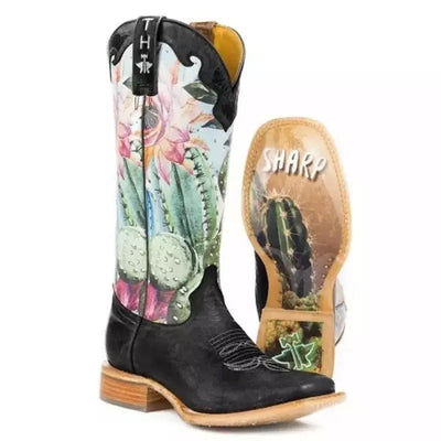 Tracy – Bunte Damenstiefel mit Blumenmuster