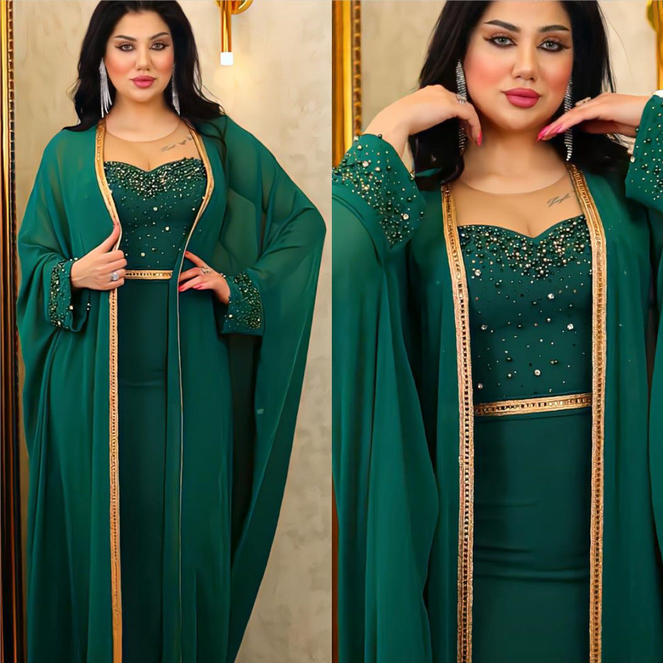 Rose – Traditionelles Afrikanisches Kleid mit Beadings