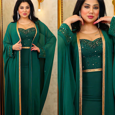 Rose – Traditionelles Afrikanisches Kleid mit Beadings