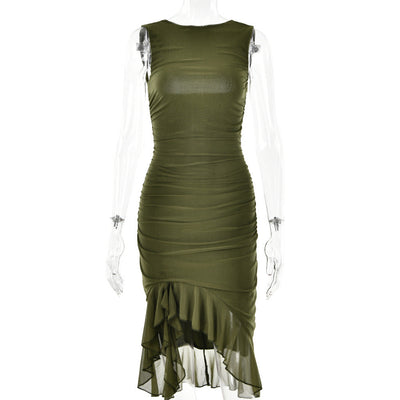 Esme – Schmaler ärmelloser Party-Club-Kleid
