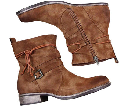 Kelly – Vegane Westernstiefeletten mit Schnalle
