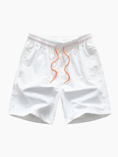 Shirt mit Knopfverschluss und Badeshorts mit Palmenmuster