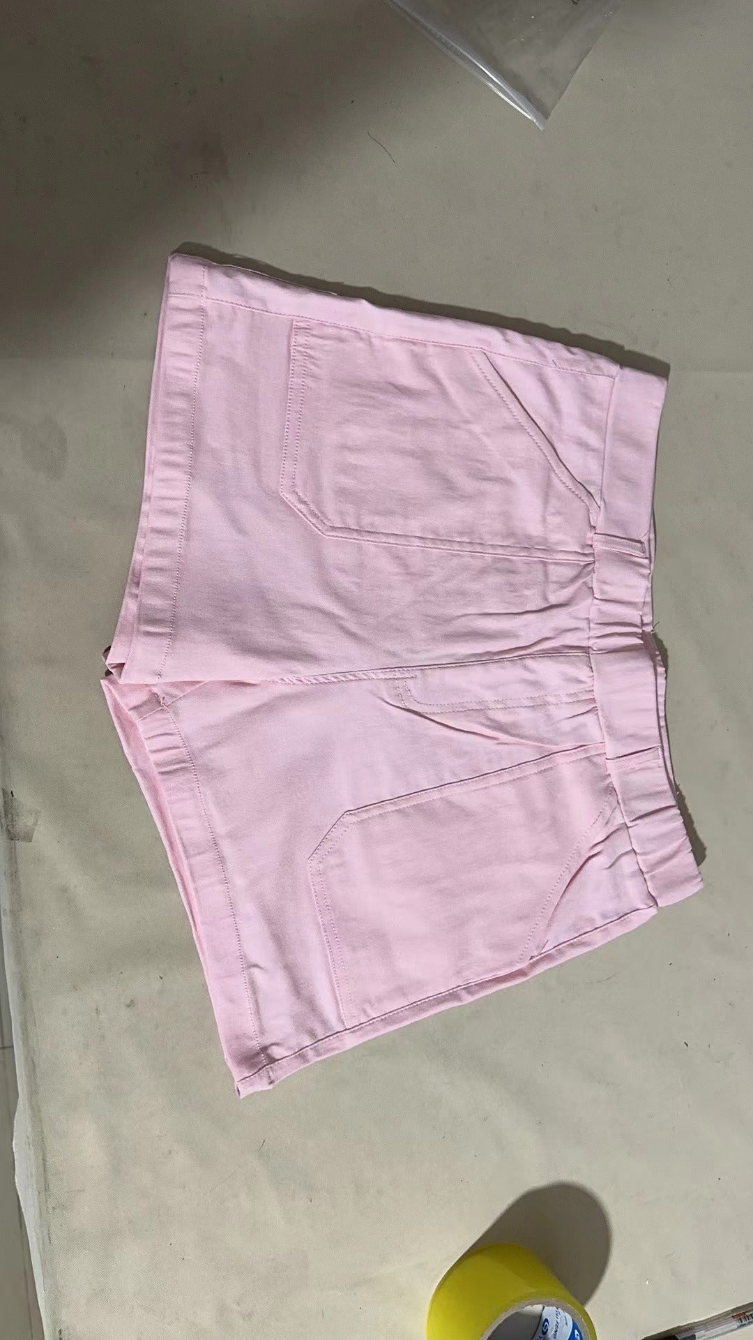 Heidi – Hohe Taillen-Latzhose aus Baumwolle und Leinen, lässige Hose, dünne A-Linie