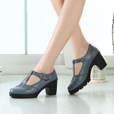 Deborah – Bequeme Koreanische High Heels mit Mittelhohem Absatz