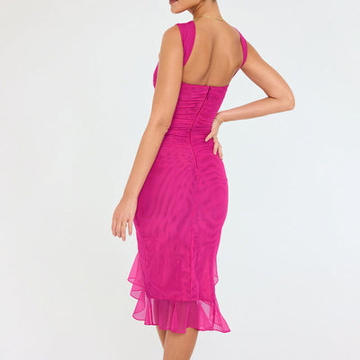 Esme – Schmaler ärmelloser Party-Club-Kleid