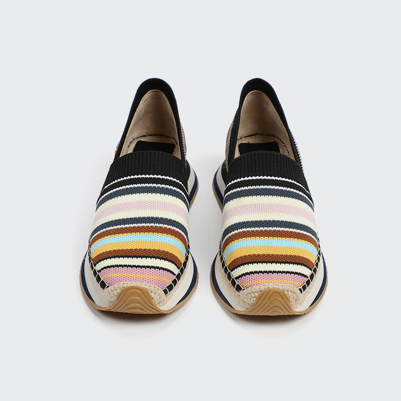 Nicole – Modische Damen-Schuhe aus Baumwolle und Leinen im koreanischen Stil