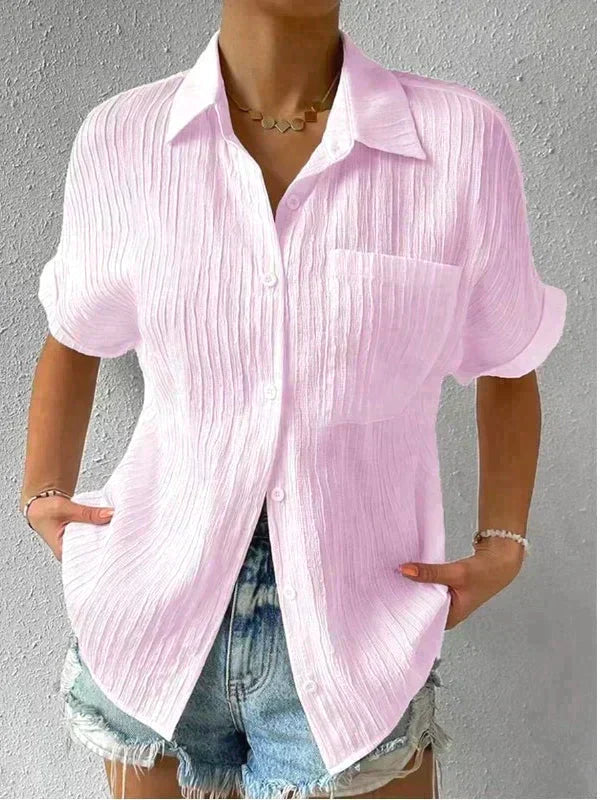 Kurzärmeliges Freizeit-Poloshirt für Frauen