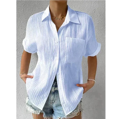 Kurzärmeliges Freizeit-Poloshirt für Frauen