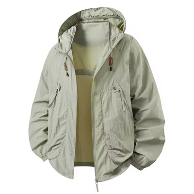 Lucan | Wasserdichter Outdoor-Windbreaker mit verstellbarer Kapuze