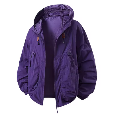 Lucan | Wasserdichter Outdoor-Windbreaker mit verstellbarer Kapuze