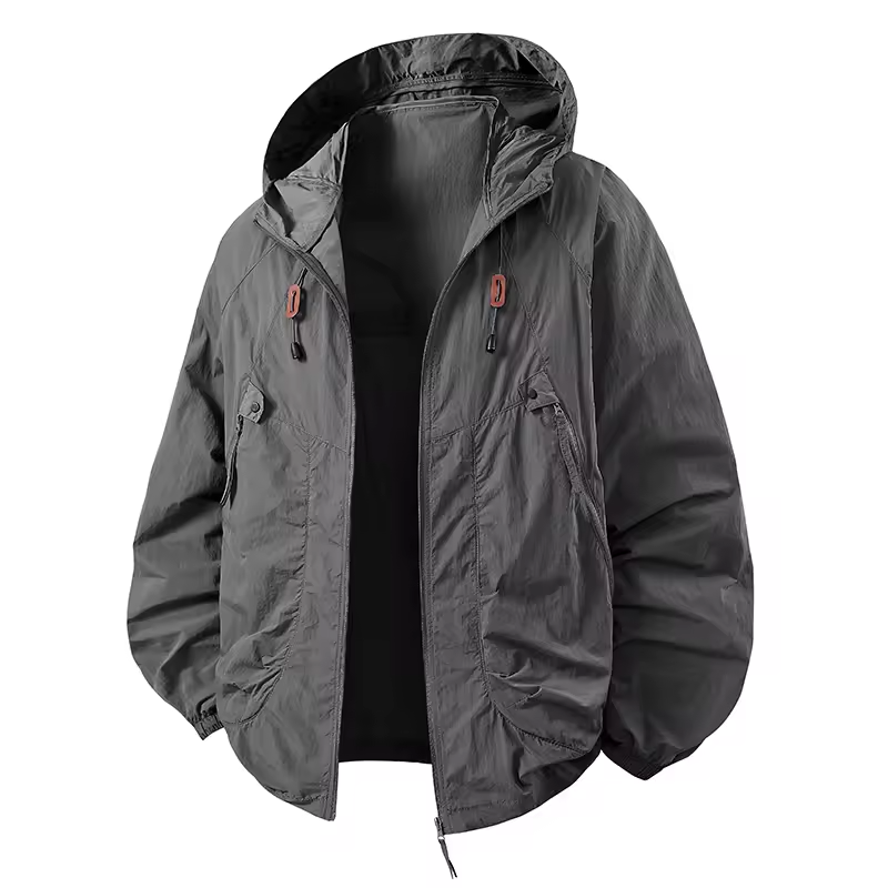 Lucan | Wasserdichter Outdoor-Windbreaker mit verstellbarer Kapuze