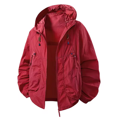 Lucan | Wasserdichter Outdoor-Windbreaker mit verstellbarer Kapuze